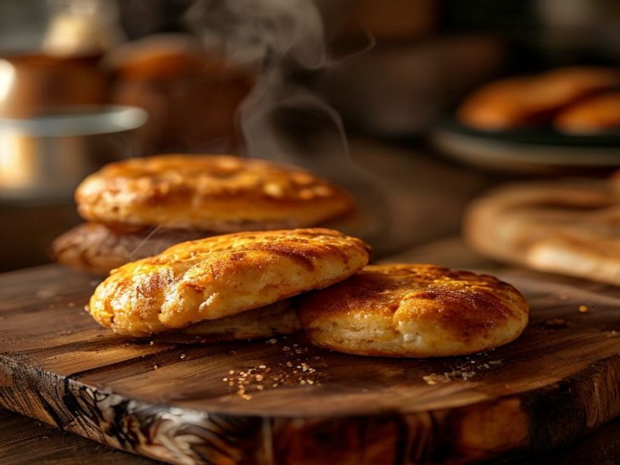 Arepas suaves y tortillas flexibles